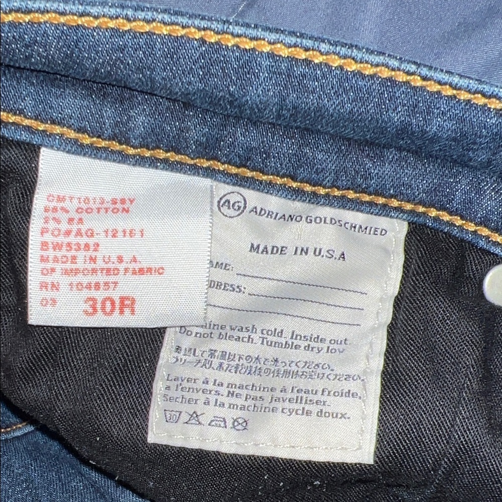 AG Adriano Goldschmied Dark Blue Flare Jeans - Picture 11 of 12
